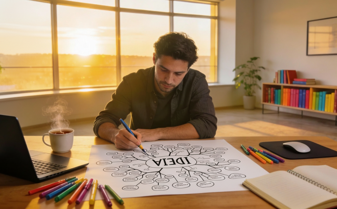 Você já usou mapas mentais para organizar suas ideias?